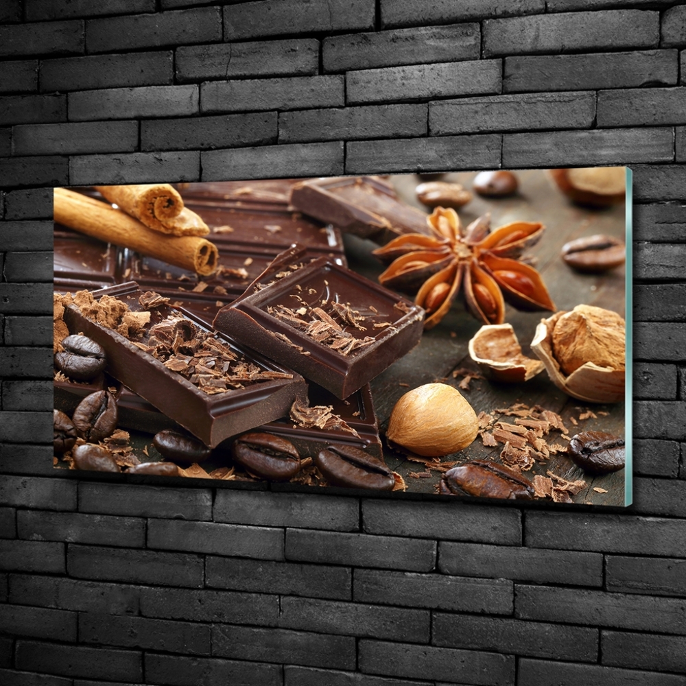 Glass wall art Chocolate