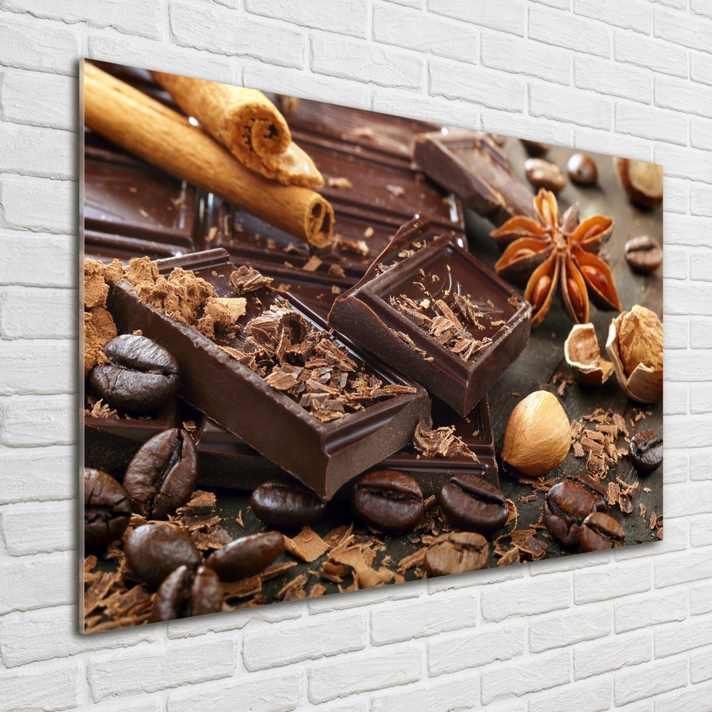 Glass wall art Chocolate