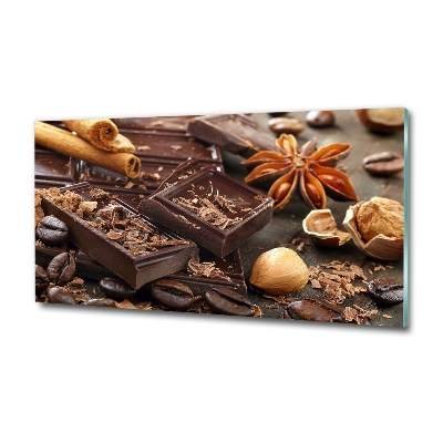 Glass wall art Chocolate