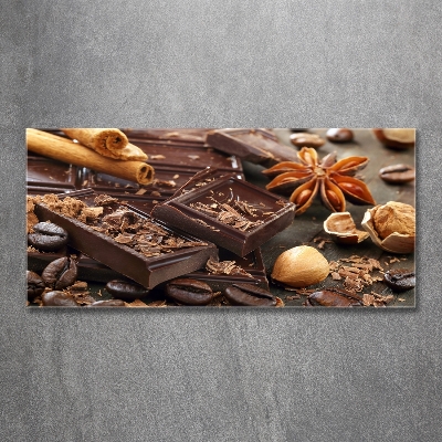 Glass wall art Chocolate