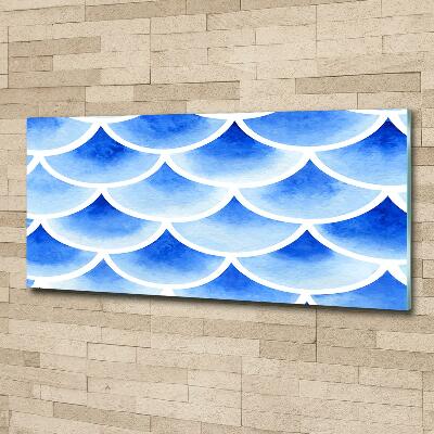 Wall art on glass Fish scales