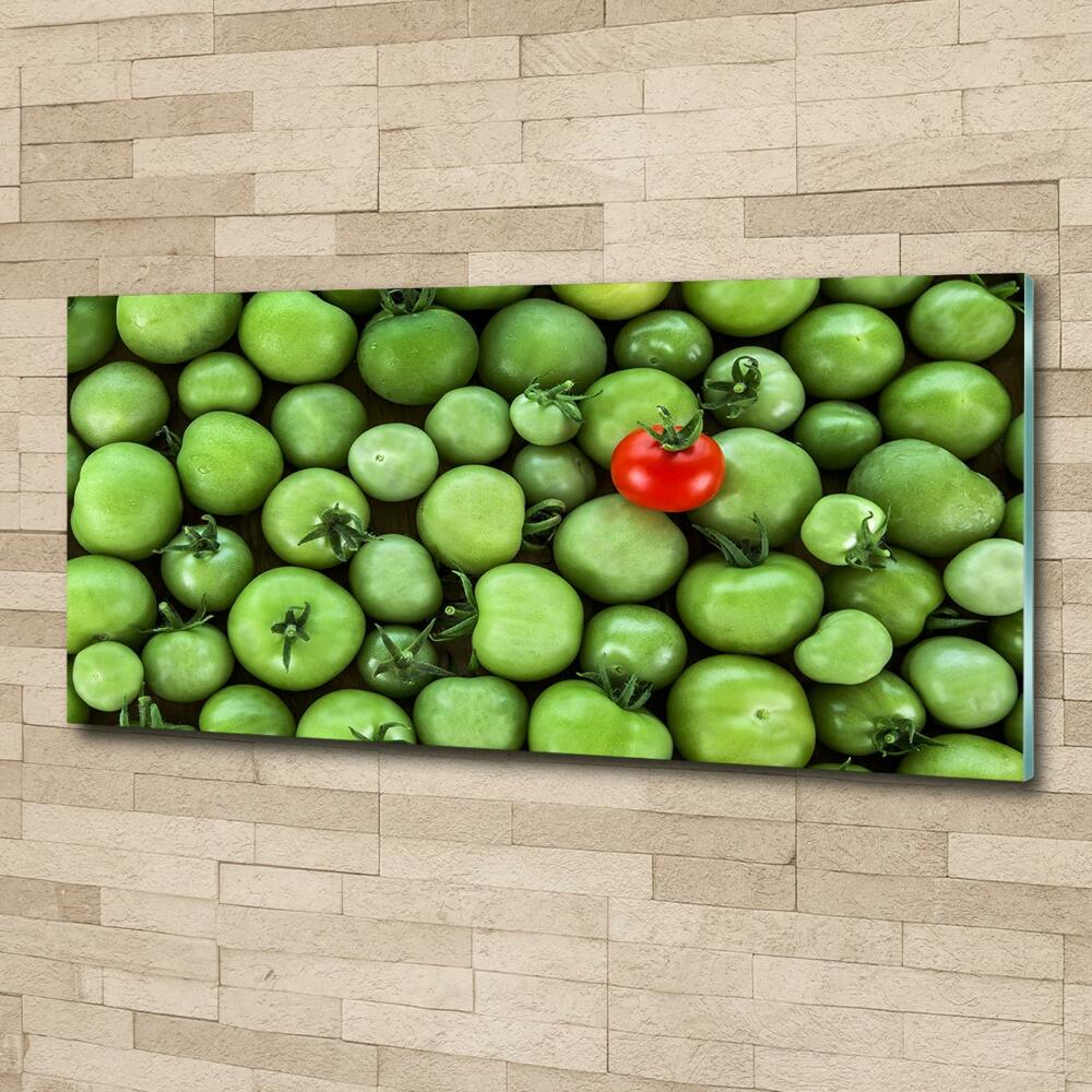 Wall art on glass Mature tomato