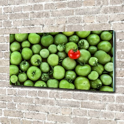 Wall art on glass Mature tomato