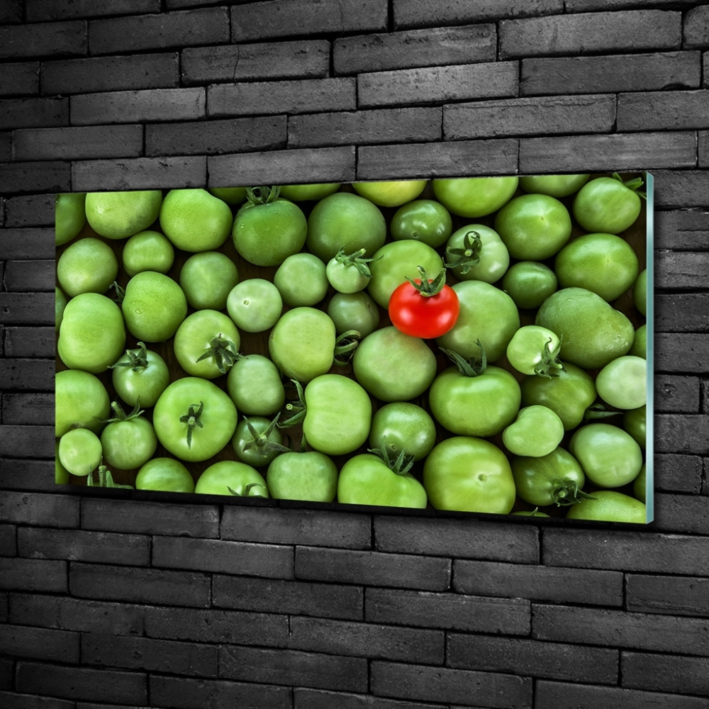 Wall art on glass Mature tomato