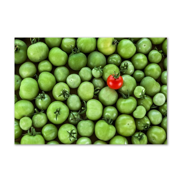 Wall art on glass Mature tomato