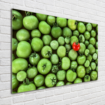 Wall art on glass Mature tomato