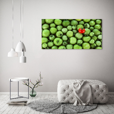 Wall art on glass Mature tomato