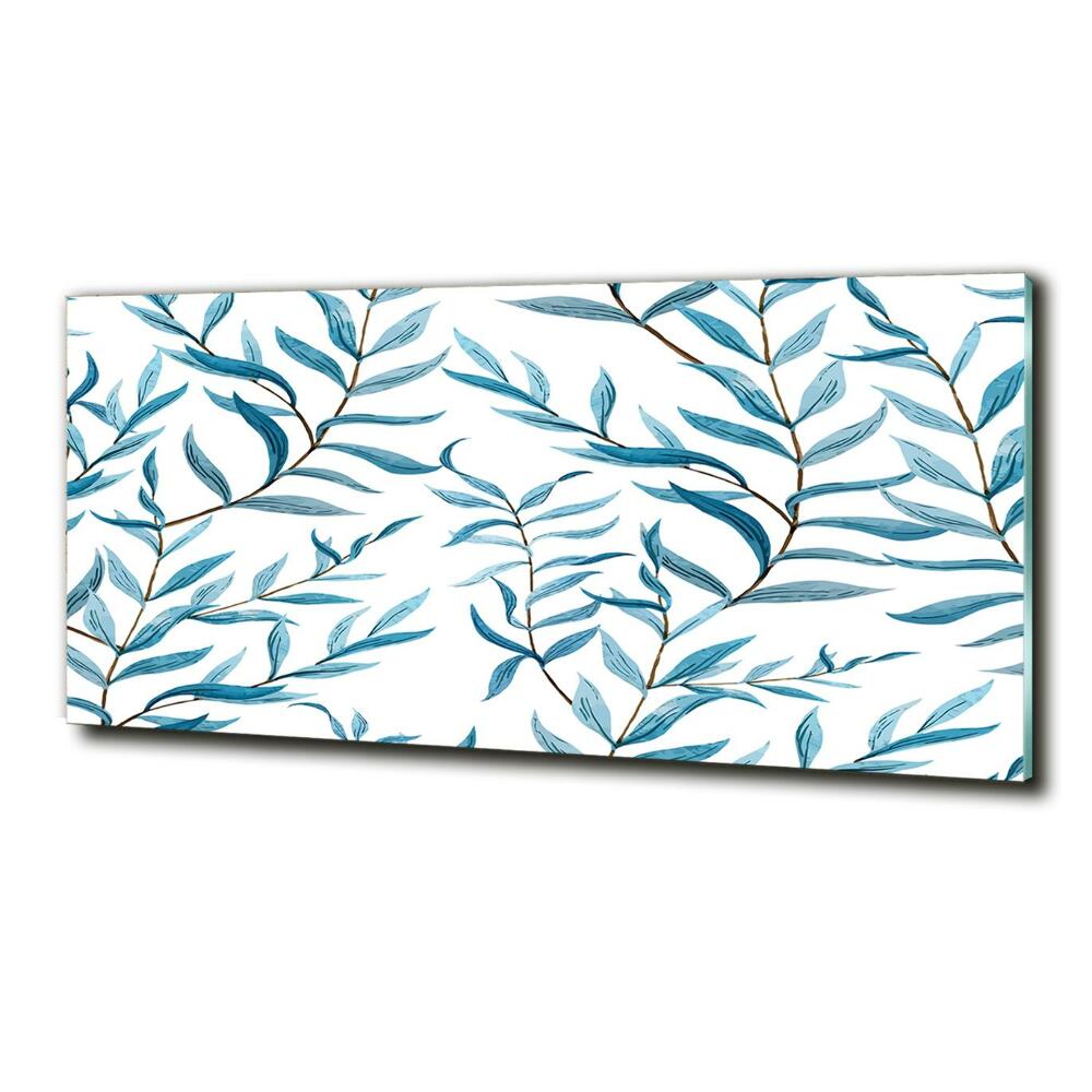 Wall art on glass Leaves