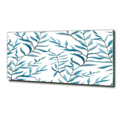 Wall art on glass Leaves