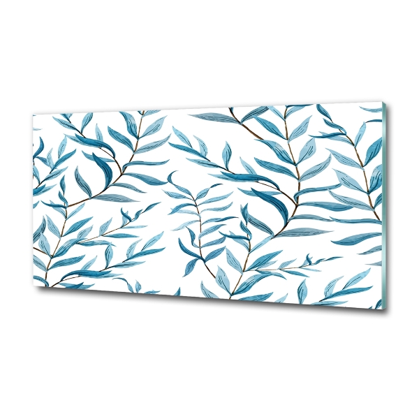 Wall art on glass Leaves