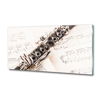 Glass art print Clarinet