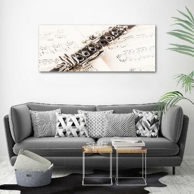 Glass art print Clarinet