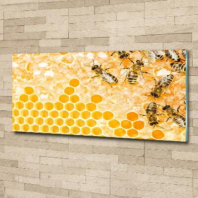 Wall art on glass Working bees