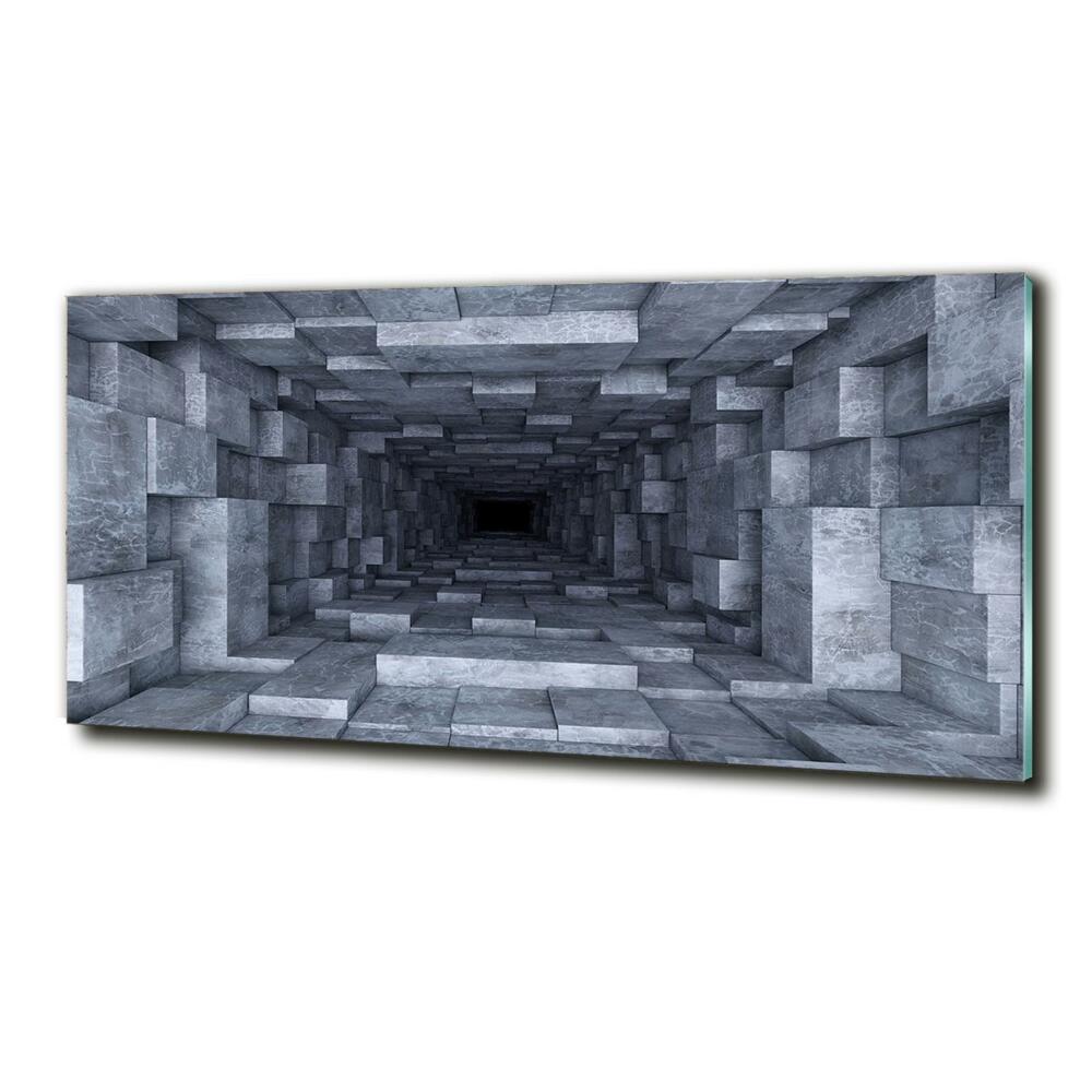 Printed glass wall art Tunnel