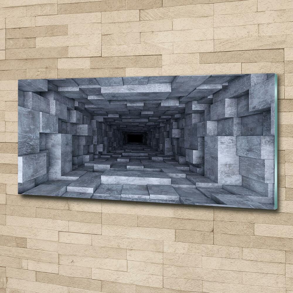 Printed glass wall art Tunnel