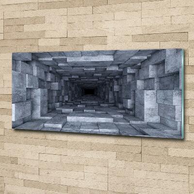 Printed glass wall art Tunnel