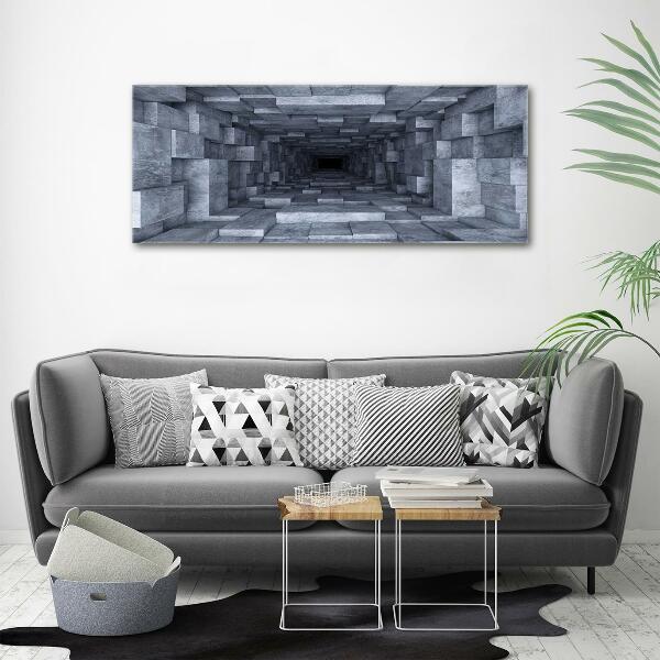 Printed glass wall art Tunnel