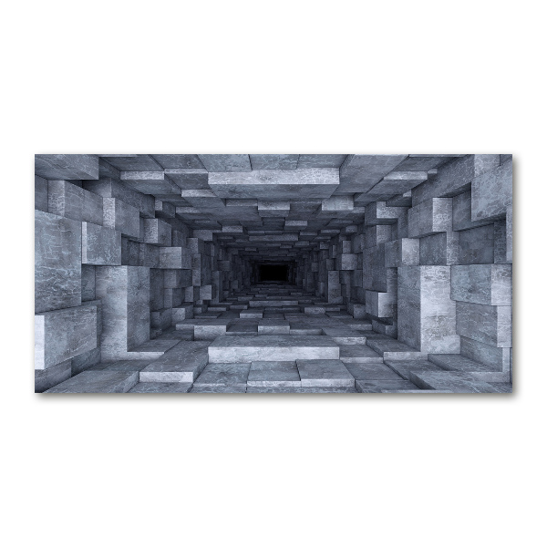 Printed glass wall art Tunnel