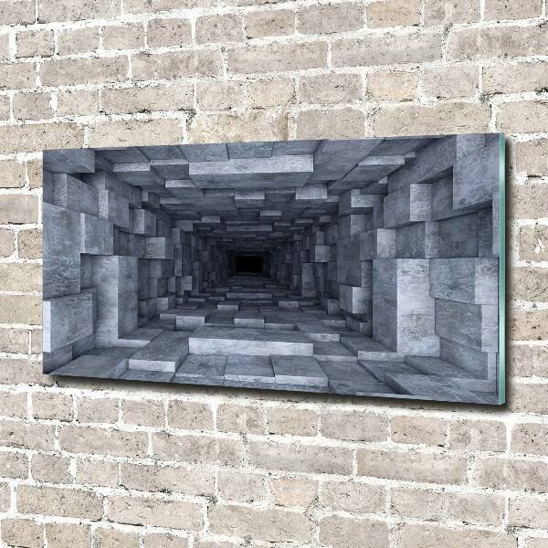 Printed glass wall art Tunnel