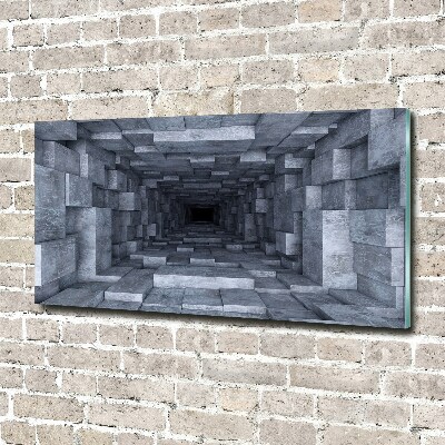 Printed glass wall art Tunnel