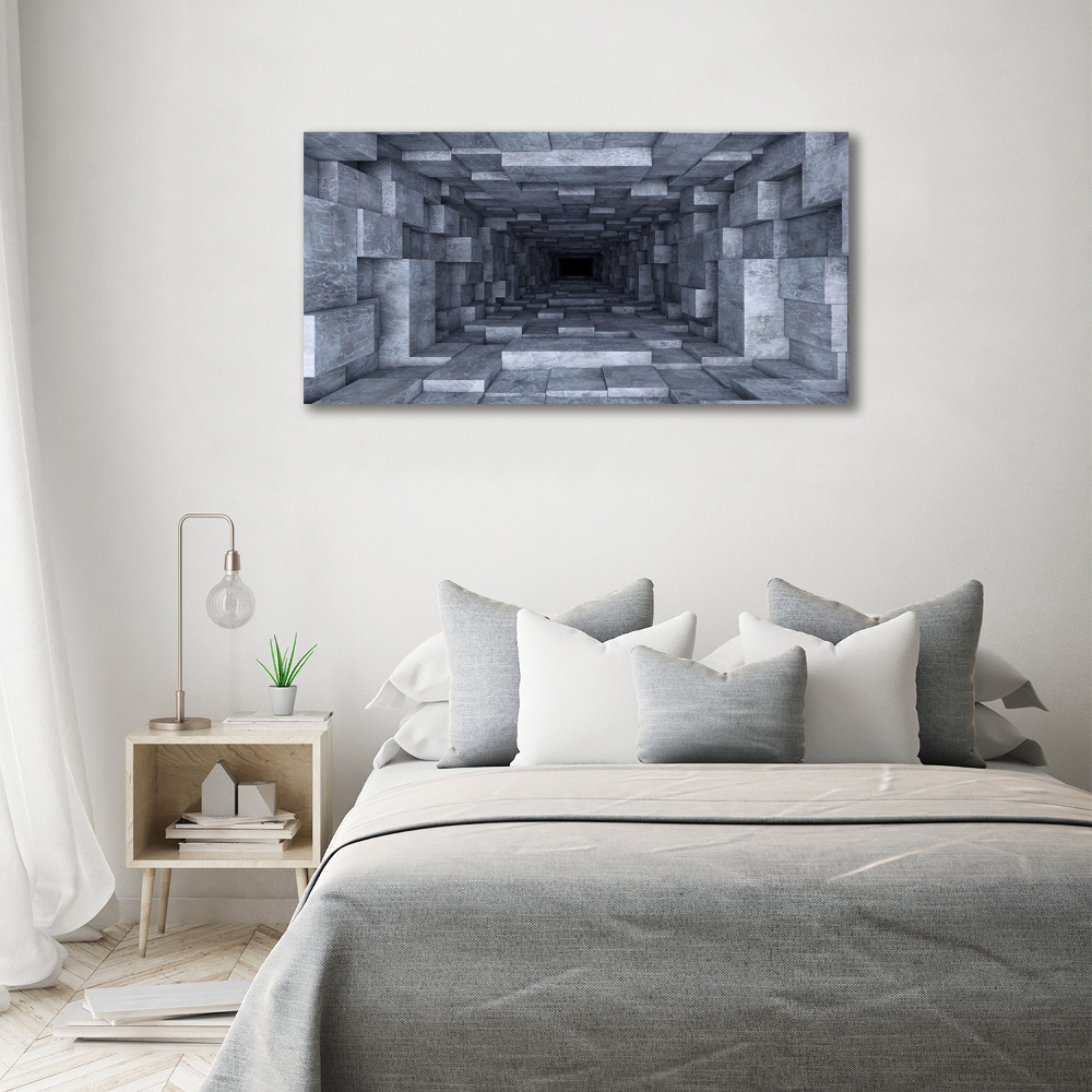 Printed glass wall art Tunnel