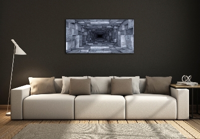 Printed glass wall art Tunnel