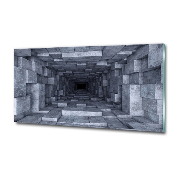 Printed glass wall art Tunnel