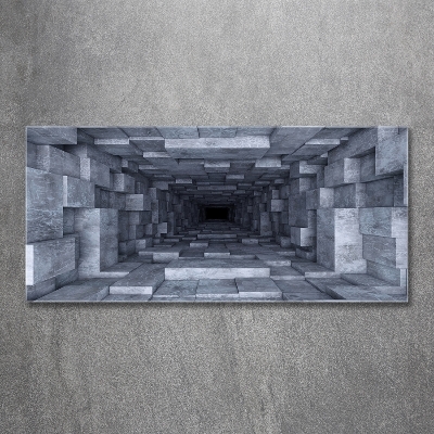 Printed glass wall art Tunnel