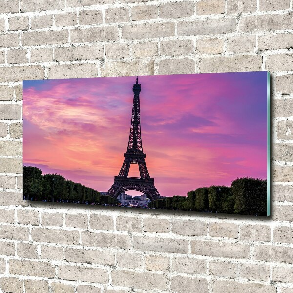 Wall art on glass Eiffel paris tower