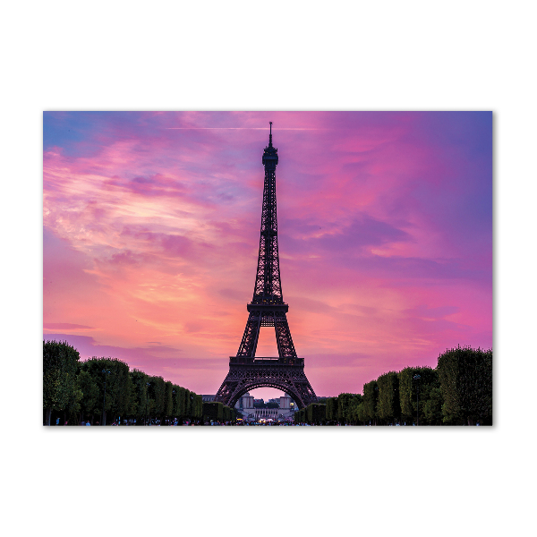 Wall art on glass Eiffel paris tower