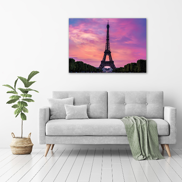 Wall art on glass Eiffel paris tower