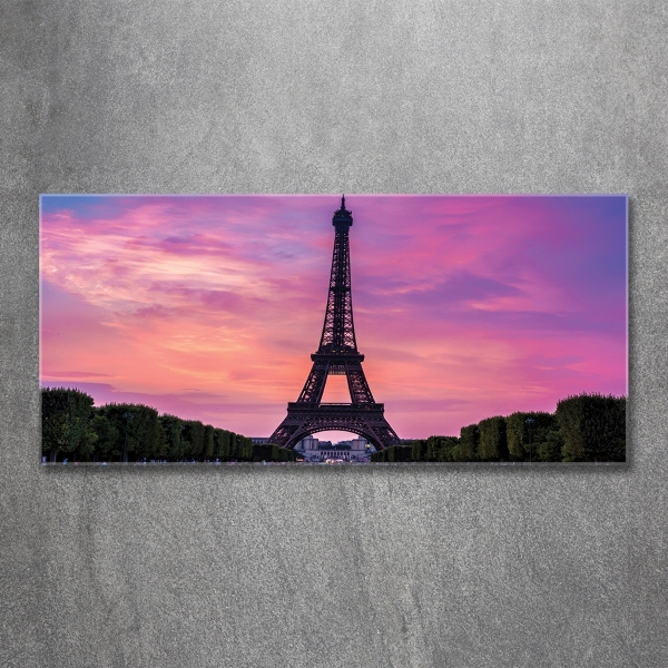 Wall art on glass Eiffel paris tower