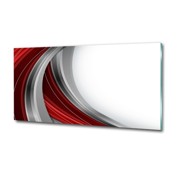 Glass picture wall art Background waves