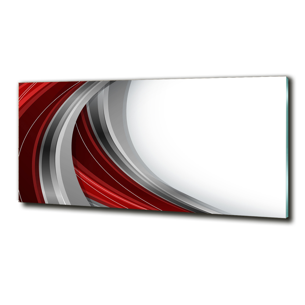 Glass picture wall art Background waves