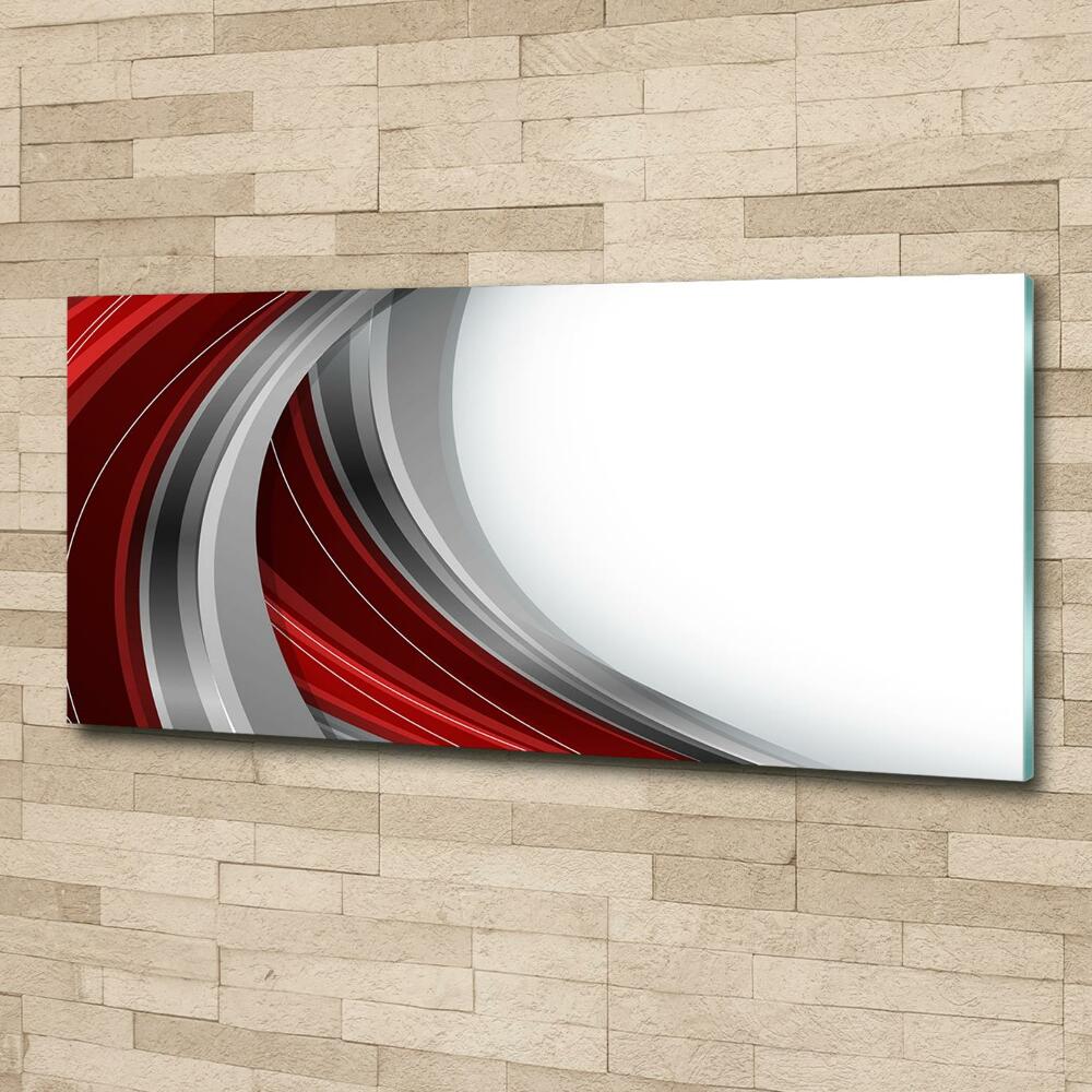 Glass picture wall art Background waves