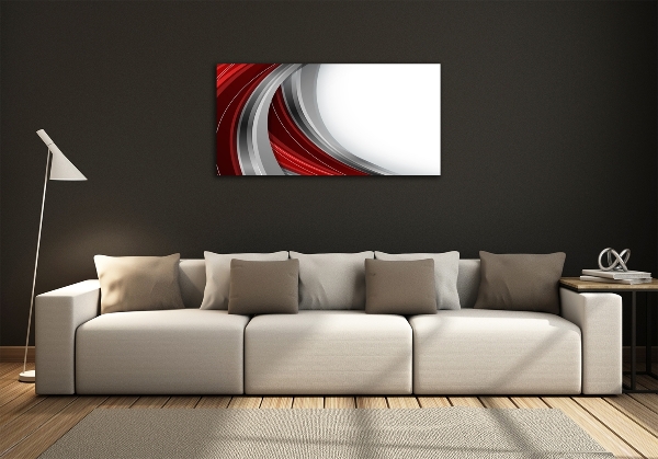 Glass picture wall art Background waves