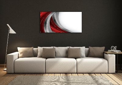 Glass picture wall art Background waves