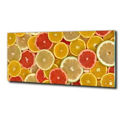 Wall art on glass Citrus fruits