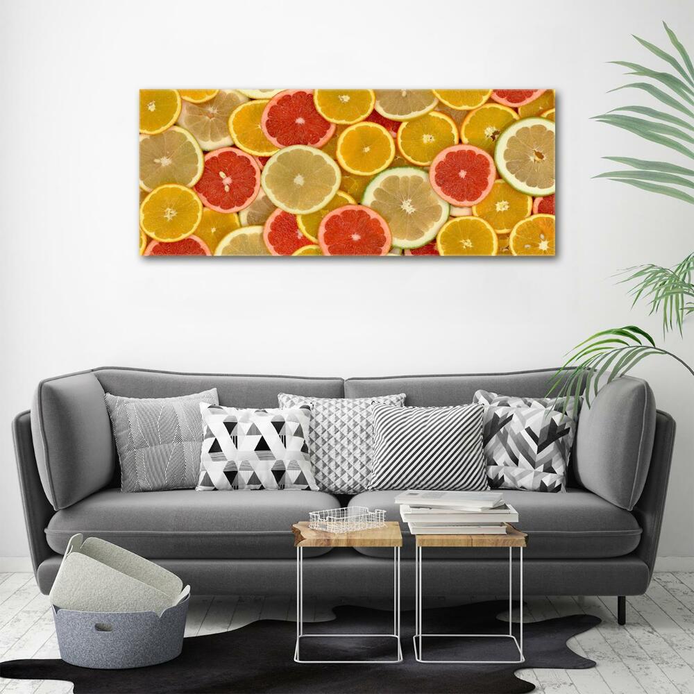 Wall art on glass Citrus fruits