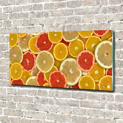 Wall art on glass Citrus fruits