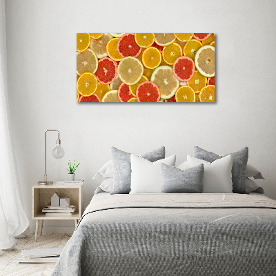 Wall art on glass Citrus fruits