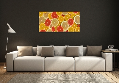 Wall art on glass Citrus fruits