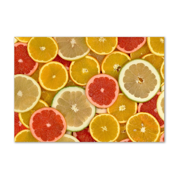 Wall art on glass Citrus fruits