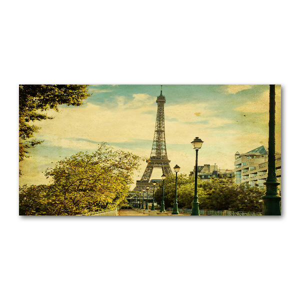 Wall art on glass Eiffel paris tower