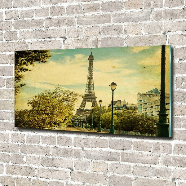 Wall art on glass Eiffel paris tower