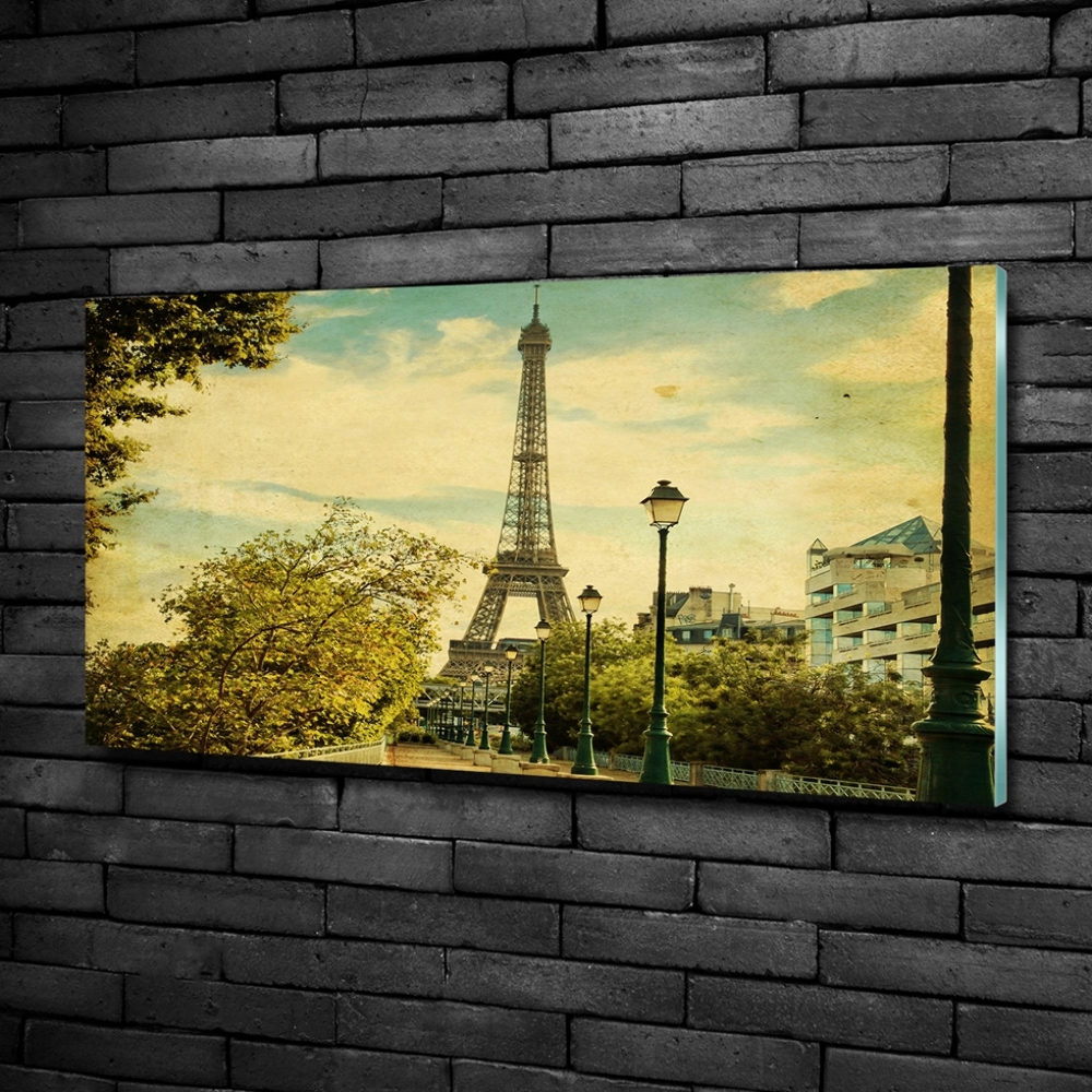 Wall art on glass Eiffel paris tower