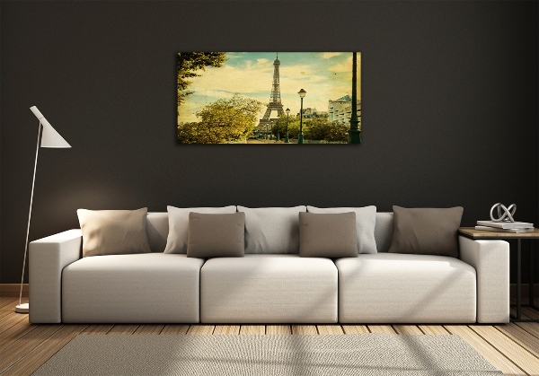 Wall art on glass Eiffel paris tower