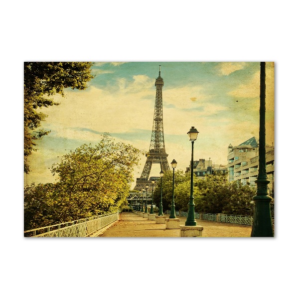 Wall art on glass Eiffel paris tower