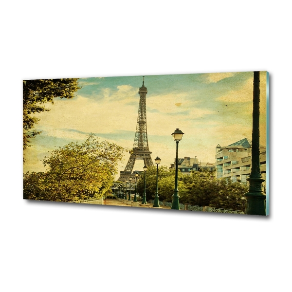 Wall art on glass Eiffel paris tower