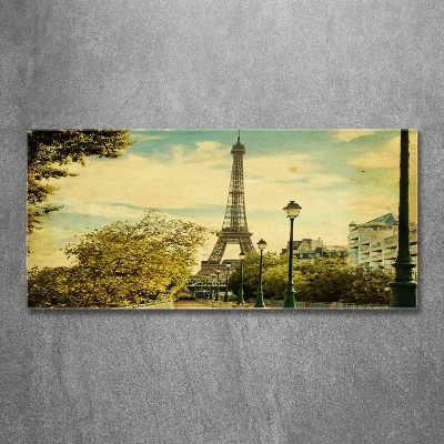 Wall art on glass Eiffel paris tower